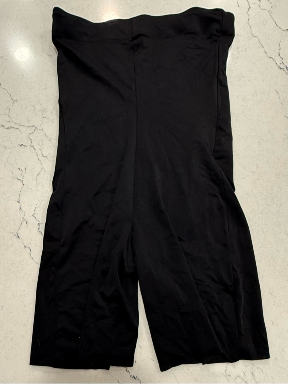 Assets by Spanx High-Waisted Slimming Stretch Shapewear Shorts XL Black